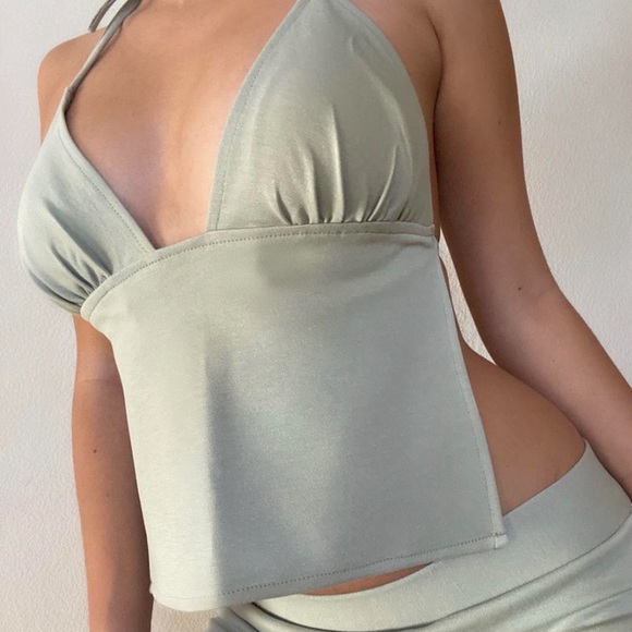 Enduring Kairos Nostalgia Sage Green/Pistachio Top - Picture 4 of 5